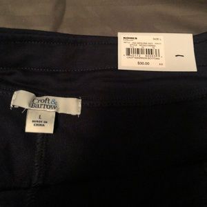 NWT Large Navy Blue Croft & Barrow knit pants